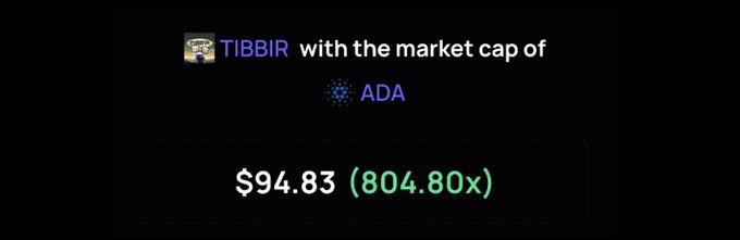 The image shows a text box containing information related to trading cryptocurrency. It displays that the value of $ADA has decreased by $94.83, which may be due to a "sunk cost fallacy" or the need for research about new crypto. Additionally, there is an AI suggestion regarding recovery planning and options for investors in case the market cap drops further.