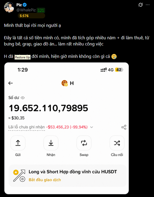 The image contains a screenshot of a post on Twitter, which seems to be in another language. The text in the post includes information about an Instagram account being restored for user @Wholefiz. At the bottom of the post, there is a link to a page with instructions and a form to fill out. One of the questions asks for the "long và short phân" meaning, which translates to "What are you looking at?" The image shows only parts of the post or what's written in it, so the main text is not fully visible.