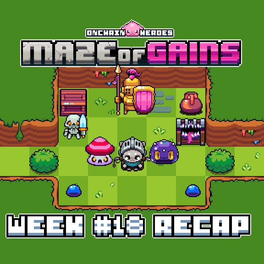 The image features a cartoon-style game map with various characters, including a knight holding a sword, a dragon, and other characters such as a mushroom and a blue ball. The text "Maze of Gains" is displayed at the top of the image, indicating that this is an adventure game set in a maze or puzzle environment.

The post also includes some information about the game's progress, stating that it has been four days since the last update. This suggests that the game might be in beta testing or has recently been released and is available for players to explore and enjoy.