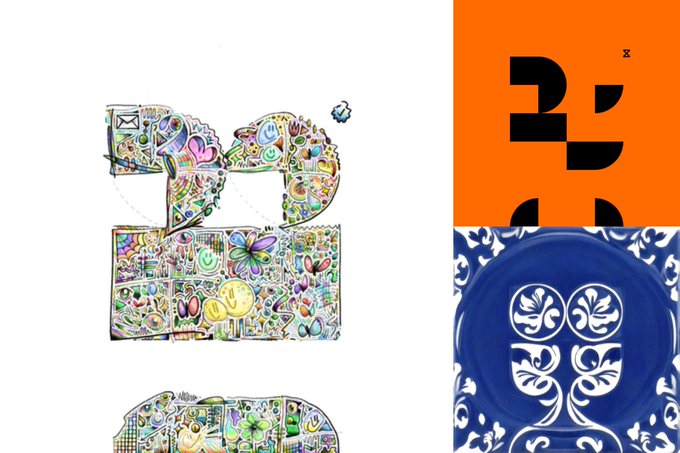 The image features a collage of three different images with various designs, including a white square with a black border, an orange circle with a black border, and a blue plate with a white border. The text "Expanding Node 0x101e...9bbd Acquired Send More Mail, Set 061, Ed. 40 (Ξ0.0741) Owns 3 Opepen Node uptime: 8d 2h". This collage is related to the post because it contains images and text that are likely part of a larger discussion or project involving the expansion of a node on a computer network.