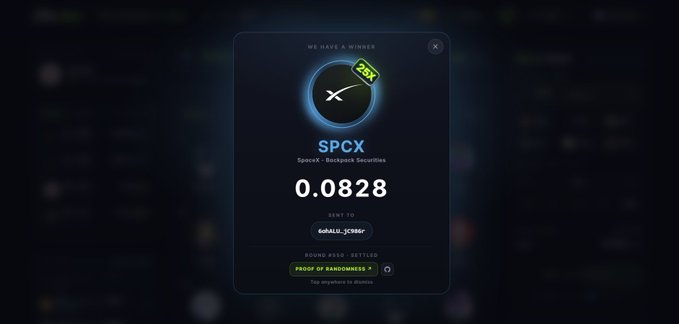 The main focus of this image is a screenshot of an online gaming account page for a game called SpcX, which has been played by someone named @Backpack25xdotfun24x@kodacrony. Their name is posted on the screen along with their score and other information regarding their gameplay experience.

In addition to these details, there are two other people who have also participated in the game: @Sunrisedefi, a Wall Street and Crypto Twitter user, has played SpcX and is listed as well; they also had an impressive score of 0.8728. The gaming account post is accompanied by a statement about buying a ticket for the game or perhaps sharing their gameplay experience with others on social media platforms like Twitter.