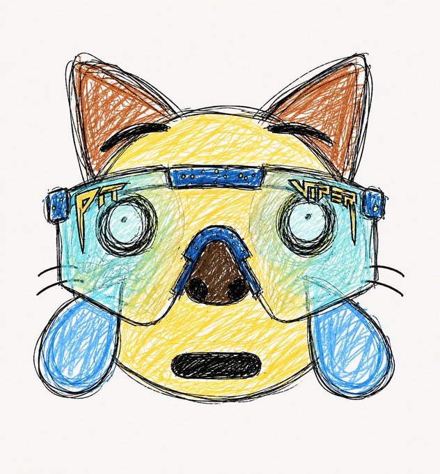 The image features a cartoon cat wearing goggles, glasses, and a lab coat with goggles on its head. The cat appears to be crying or expressing sadness due to the goggles. The caption of the image reads "gmog great day to accumulate mog coin". This phrase is likely a reference to the popular meme where people wear funny or unusual clothing items like goggles, lab coats, or other costumes for humorous effect.