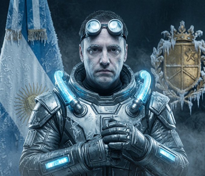 The image features a man dressed as a robot or cyborg from the movie "Star Wars" with goggles and a silver suit. The man appears to be posing for a picture against a dark background, which could be a black curtain or a night sky backdrop. The caption of the image reads, "THE LORD OF THE COLD WALLET Adorni said he invested about 200 thousand dollars in Bitcoin with a paper cold wallet and that he withdrew a few years after that investment with 500 thousand dollars". This statement seems to be unrelated to the main subject of the photo - the man dressed as a robot or cyborg. It is possible that someone took this image for fun, but it doesn't seem to have any direct connection to the post about Bitcoin investments.