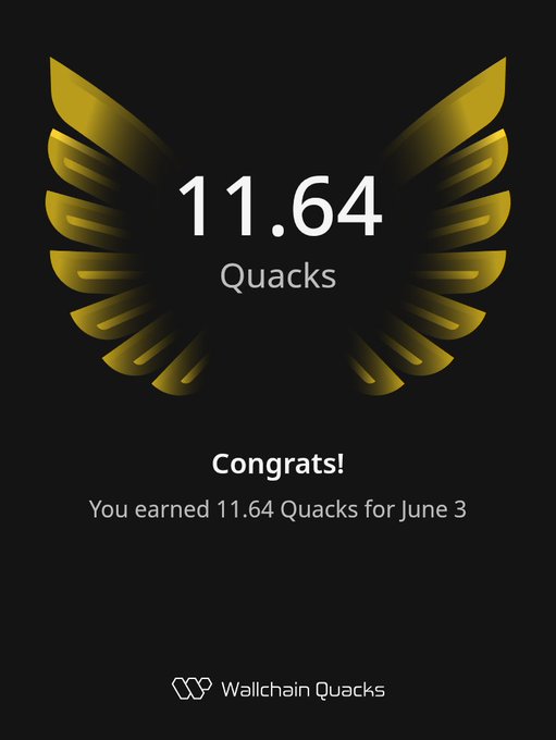 "gQuack Quackers Yesterday I just earned a double digit Quacks  to my bag on @wallchain Quacks, your voice matters. Share insights, gain recognition and grow your influence over time use my referral link - quacks.app/?ref=Shafique9".