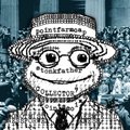 A pixelated, glitch-style AI-art portrait of a figure wearing a wide-brimmed '10.is FASHION' hat and a shirt reading 'Generative', composed of scattered repeated textures.