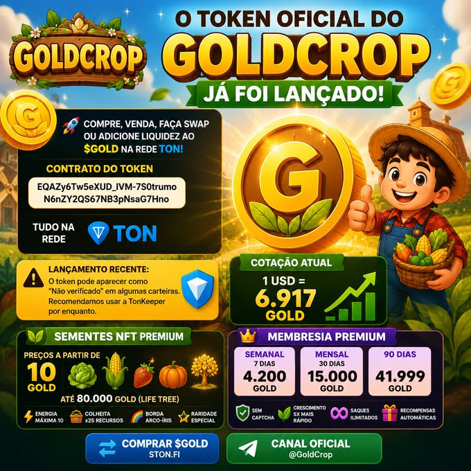 The image features a poster for a video game called GoldCrop, which is an online slot machine game. The poster includes a cartoon of a boy holding a gold coin with a basket full of fruits such as apples and oranges. The text on the poster promotes the game by stating that it's free to play and offers a reward in the form of a gold coin. It also mentions that there are two coins available for players, one being a gold coin and the other being a silver coin.
