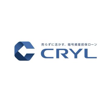 The image displays the logo of CRYL, a Japanese lender, featuring its name in bold blue lettering alongside a stylized "C" emblem and Japanese text that translates to "Crypto loan to make your life easier." This branding aligns with the news that CRYL has launched Bitcoin-backed loans of up to $6.2 million, enabling borrowers to access fiat currency without selling their BTC holdings.