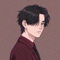 Anime-style avatar of a young man with dark hair wearing a maroon shirt, accompanying a celebratory post about ranking in the Top 20 testers on Zentrix out of 25K active users.