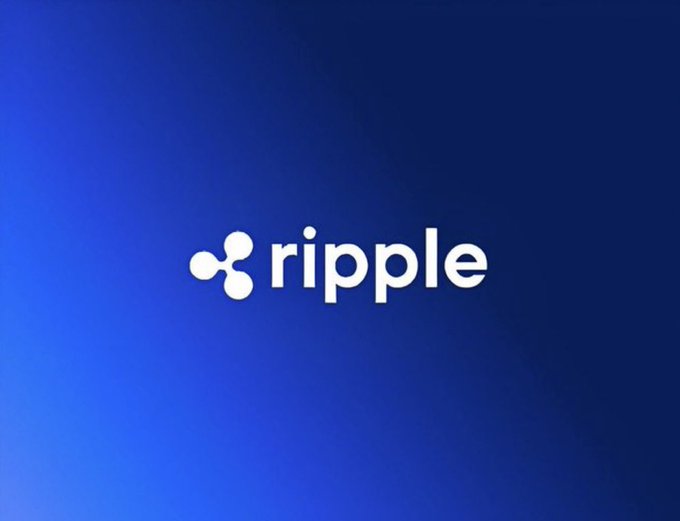 The image displays the Ripple logo on a blue gradient background, featuring the company's distinctive three-dot symbol alongside the word "ripple." This visual pairs with the post about David Schwartz's dream scenario of SWIFT partnering with Ripple, as the logo represents the company at the center of that potential collaboration.