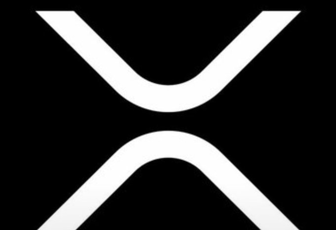 A black square logo with a bold white stylized 'X' design, representing the XRP cryptocurrency.