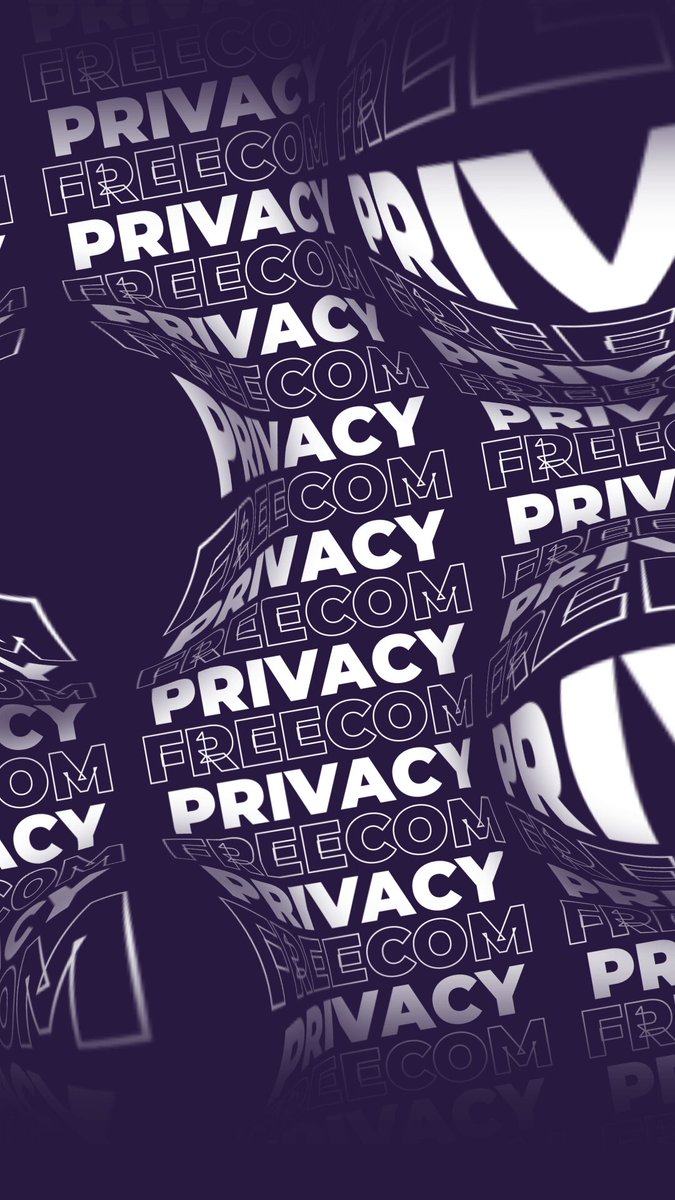 The image features a purple background with white text that reads "Privacy". There are several other words written in white, such as "privacy", "freedom", "community", and "PIVX.org". The focus of this image is on the word "Privacy" and its connection to the broader concept of privacy and freedom within the context of the internet community.