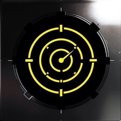 The image features a black square with a yellow circle inside, which appears to be a clock or timer. The background of the image is black, making the yellow circle stand out prominently. There are no other objects or texts present in the image.