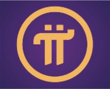 The Pi cryptocurrency logo, displaying the yellow Greek letter Pi inside a circle against a purple background.