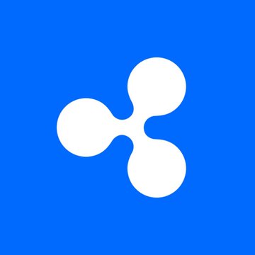 The image features a white Ripple Pot icon, which is a three-dimensional symbol that resembles a triangle with a circle at each corner. The Ripple Pot logo is set against a blue background, making it stand out prominently. There are no texts or other objects in the image, and the relative position of the Ripple Pot to the post indicates its importance as the main focus of the image.