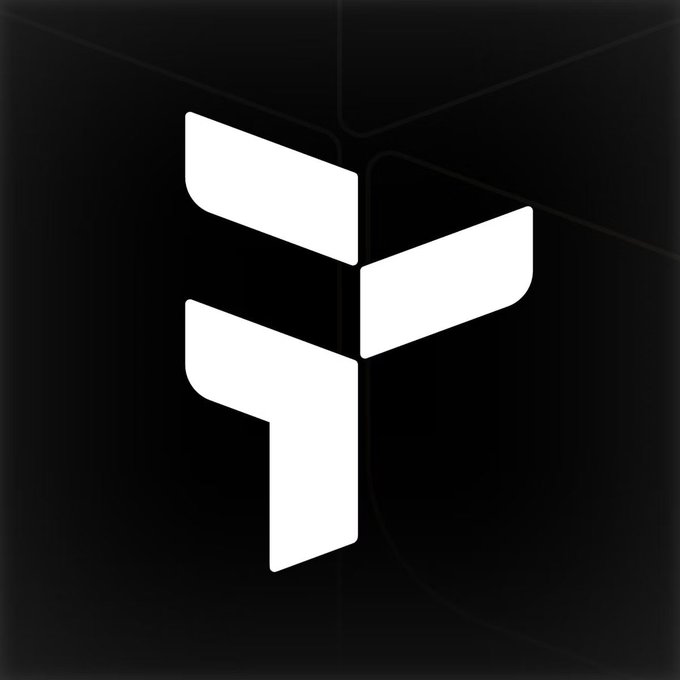 The image features a logo with a white "F" shape surrounded by three lines of equal length. The logo is set against a black background, making it stand out prominently. The text accompanying the logo reads, "Crypto mass adoption won'nt come from more products. It'll come from fewer boundaries." This statement emphasizes the importance of focusing on the core aspects of cryptocurrency and limiting its use to specific functions or purposes rather than spreading across various platforms like traditional financial systems.