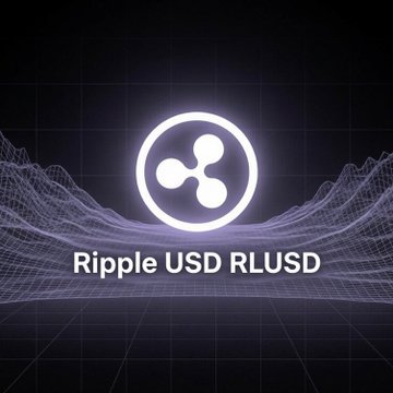 The image features a purple logo with a white circle, which appears to be a symbol or icon related to Ripple USDCurrency. The text "Ripple USDCurrency" is written below the logo, indicating that this is an advertisement for Ripple USDCurrency. The background of the image is black and has a grid-like pattern on it. There are also some lines in the image, which could be interpreted as a representation of the cryptocurrency network or blockchain technology.