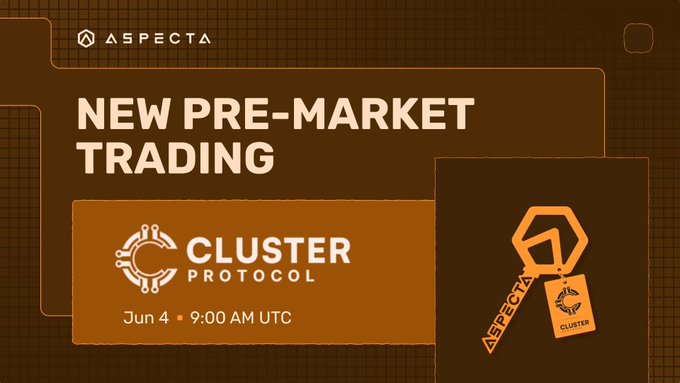 "@ClusterProtocol will auction off token ranges from $500M to $25M at 9AM UTC on Jun 4th, but for tokens that are not active anymore or have a stake of less than 5%."