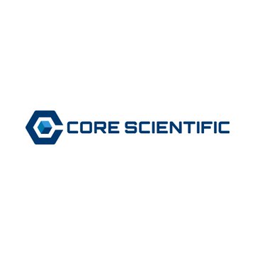 Core Scientific logo displayed alongside a news update highlighting the company's Q2 revenue surge to $164.2M, driven by significant growth in its AI and HPC colocation business from $10.6M to $136.7M year-over-year.