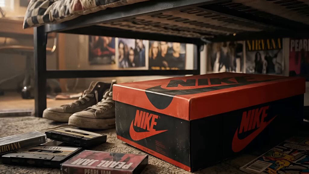 The image features a pair of sneakers, specifically Nike Air Jordan sneakers, placed under a bed with an open box containing a new pair of shoes. The sneakers are positioned next to a stack of books, suggesting that someone has recently purchased these items or is in the process of organizing their belongings. The post about feeling like everyone knows what you're going through seems to be related to this scene, as it could imply that the person who owns these sneakers might feel understood or comforted by knowing they are not alone in experiencing a similar sentiment.