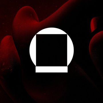 The image features a stylized logo of a crystalline gem or crystal-like emblem set against a dark, abstract red and black wavy background, with no visible text or numbers. The geometric icon does not directly depict Galaxy Digital or its ticker $GLXY, but its dark, sleek aesthetic complements the post's announcement about GalaxyOne's new crypto-backed credit line.