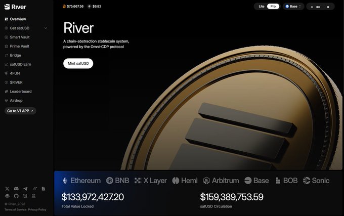 This is a screenshot of a webpage, showing an advertisement for Ripple cryptocurrency called "gRiver I have been tracking the rapid migration of cross chain liquidity lately fragmented capital is the biggest bottleneck holding back true onchain expansion @RippledotInc solves this with a unified omnichain collateralized debt pipeline". The main focus of the image is a golden coin that appears to be a symbol for Ripple. Below the coin photo, there's information related to Ripple and Bitcoin, including the names of some users and their cryptocurrency trading activity.