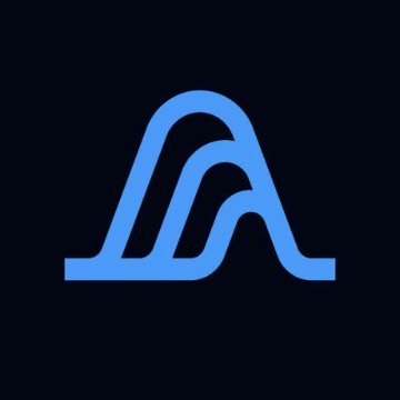 A blue Variational ($VAR) logo featuring a stylized "A" design on a dark background, representing the derivatives protocol built around Omni mentioned in the post about the $VAR airdrop.
