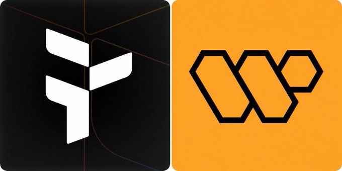 The image features two logos side by side against a gray background. The logo on the left is black with white text, while the one on the right is yellow with black text. Both logos are square-shaped and have a simple design. The text on both logos reads "focus on what is in the image". This suggests that the focus of attention should be on the content or message displayed by these logos rather than their visual appearance.