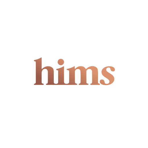 The word "hims" displayed in lowercase orange serif font against a white background.