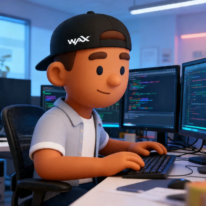 The image features a cartoon boy sitting at a desk with a computer monitor, keyboard, mouse, and other office supplies such as a cup and a book. The scene suggests that he might be working or learning about software development, given his surroundings and the presence of various tech-related items on the desk.