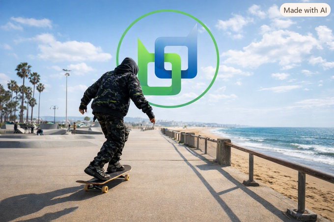 A hooded skateboarder rides along a beachside path beneath a green Beldex (BDX) logo, visually symbolizing anonymous, privacy-focused digital movement—aligning with the post's emphasis on Beldex's cross-layer privacy solutions for messages, browsing, identity, and payments.