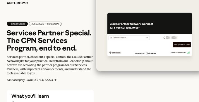 The image shows an online screenshot with text that appears to be part of an advertisement for a CPN partner conference, which could potentially be a Bitcoin conference. The main focus of the text is "got up early to listen to @claudeai 's CPN partner conference Discovered $CRCL account's tanking not laughing Excitedly grabbed a bit of '@claudeai'. what do you all think about BTC next?". This is likely an advertisement or announcement for the event, encouraging people to check it out and learn more. The image also features some text on the right side of the screen that may provide additional details related to the conference or advertisement.