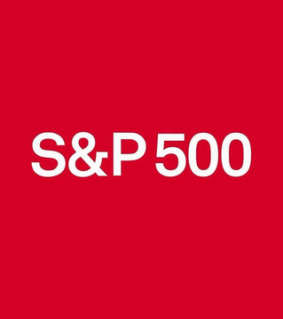 The image displays the "S&P 500" logo in white text on a red background. This relates to the news of S&P Global's acquisition of OpenZeppelin, as S&P Global is a major financial services company known for the S&P 500 stock market index.
