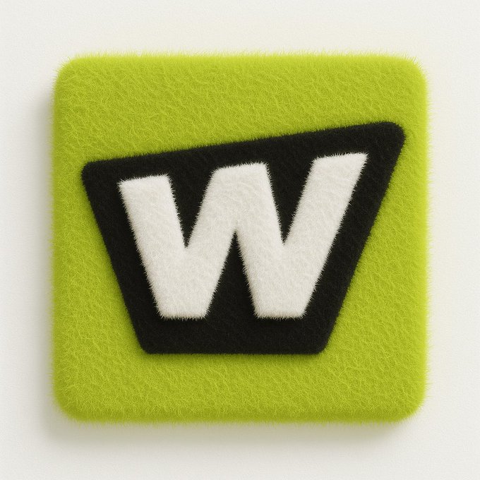 A green fuzzy felt icon with a bold black and white 'W' letter, resembling the WooCommerce logo.