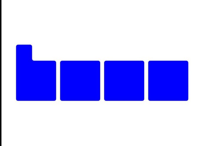 A simple blue logo composed of four geometric shapes resembling a folder or document icon.