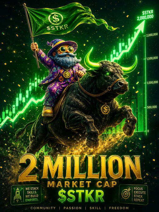 "Two Million Market Cap" written in yellow.