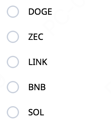 The image shows a white list with five options, including "DOGE", "ZEC", "LINK", "BNB", and "SOL" written on it. The options are arranged in order from left to right, and they all appear to be related to cryptocurrency or token prediction. The post is titled "Rising Token Prediction Challenge (6/11)", which suggests that the image might be used as part of a challenge or competition where participants predict the future value of tokens based on their past performance.