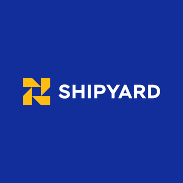 The Shipyard logo is displayed in white and orange text on a blue background. This visual accompanies the news that Shipyard will cease its IPFS engineering and infrastructure operations following Protocol Labs' decision not to renew funding.