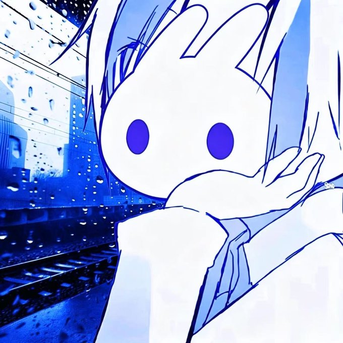A stylized anime character with white hair and blue eyes poses against a rainy train station backdrop, with a small "SN60" text visible near the character. The melancholic, rain-soaked aesthetic contrasts ironically with the post's upbeat review of the FrontRun Pro crypto trading plugin.