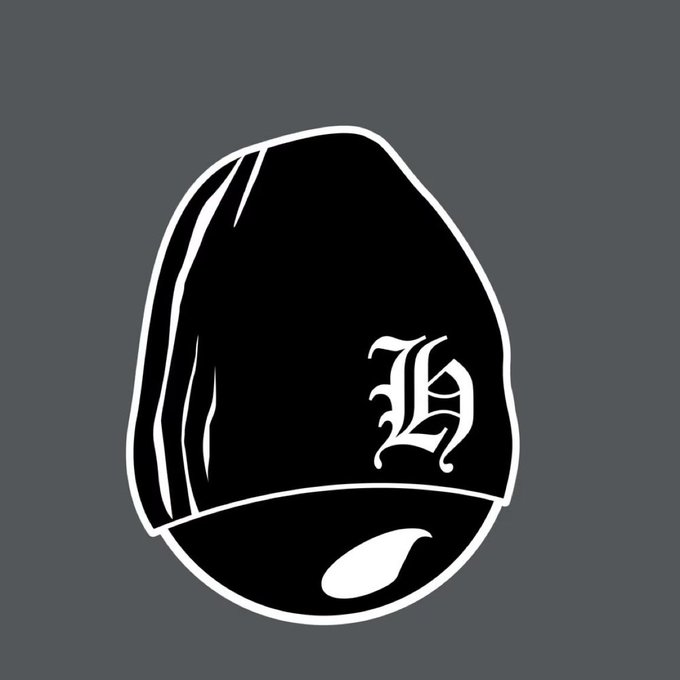 A black and white logo depicting a hooded figure wearing a bandana, featuring an Old English 'B' in Gothic script.