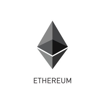 The image shows the Ethereum logo, a geometric diamond-like symbol in shades of gray, with the word "ETHEREUM" displayed beneath it.

This visual pairs with the post about ETH serving as the economic collateral backing Ethereum's security, illustrating the blockchain's role as a foundational vault for real-world assets, stablecoins, and financial products as referenced in the text.
