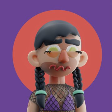 A stylized 3D character with braided hair looks anxious and exhausted against a purple-and-red background, matching the post’s “keeping you up” sentiment. The caption references @888s_Society but includes no other visible text, numbers, or tickers.