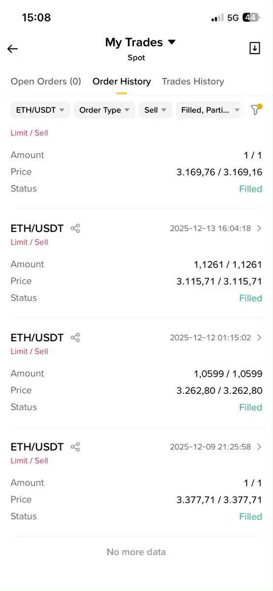 The image shows a screenshot of an Android phone screen with a display of various trading information for Bitcoin and Etherum. The main focus is on the trading history details of these digital assets, showing multiple prices displayed. The screenshot also includes some text related to cryptocurrency trading, such as "Etherum" being compared to Bitcoin in terms of cost and market value. It seems like the phone owner might have sold some of their Etherum to buy Bitcoin. A post about this could be helpful for beginners who are interested in learning more about trading cryptocurrencies or experienced traders looking to expand their portfolio by diversifying their assets.