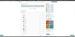 A heavily blurred, vertically-oriented screenshot of what appears to be a cryptocurrency trading interface or dashboard.