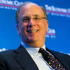 The image shows a smiling man wearing a suit and tie sitting behind a blue podium with "BlackRock Clients BOUGHT $47.66 million in $BTC And $19.30 million in ETH on June 03 (Yesterday) Bitcoin: +747.81 BTC @ ≈ $63,732 per $BTC Ethereum: +10,870 ETH @ ≈ $1,275 per $ETH BlackRock's хформированный экспеть." The post is likely discussing the man's involvement in investing in Bitcoin and his financial holdings.