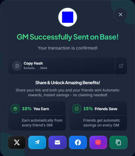 𝕏 Friends! Let' s connect and grow together! Follow Back! To make your weekend awesome, try saying good morning to the people you love. Take the opportunity to say good morning on the @base network too.