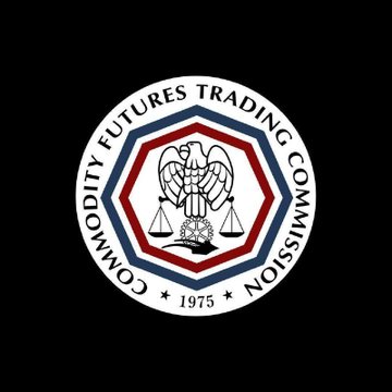 The image features a circular logo for the Futures Trading Commission (FTC), which is an independent regulatory body responsible for overseeing financial markets, including cryptocurrency exchanges like Coinbase. The logo consists of a circle with a bird inside, symbolizing freedom or commerce. The text on the logo reads "HUGE: Coinbase just became the first CFTC-regulated platform giving U.S. institutions access to global crypto perpetual futures and options markets." This indicates that Coinbase has recently joined forces with the FTC to provide access to cryptocurrency exchanges for financial institutions in the United States, opening up new opportunities for trading and investing in digital assets.