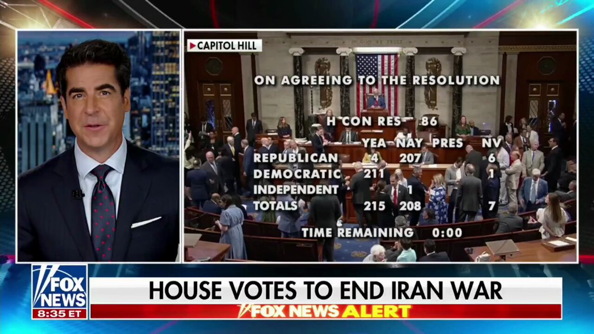 The image shows a Fox News video featuring a man as its host, discussing Donald Trump's decision to end the Iran war. The background features an illustration of a Capitol building with an American flag on display, indicating the context of this discussion.

The text on the screen reads "Trump's War IS BEING STOPPED! TRUMP WILL IGNORE IT BITCOIN CRASHES BELOW 62,000! I'M SORTING THE CHAOS FOR YOU -LET'S GO!" The host is talking about how Trump has ended an ongoing war in Iran and how Bitcoin crashes below 61,000 are being addressed.

The image also includes some people present but they do not seem to be directly involved in the discussion or the related topic of the video.