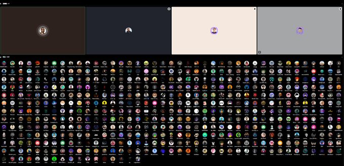 The image displays a screenshot of a thread on an online platform called Twitter, where various people are engaged in conversation about a topic related to architecture. The content appears well-organized with multiple screens arranged side by side, allowing for easy comparison and viewing of different posts and discussions happening simultaneously. A few mentions have been added within the context of this Twitter community gathering centered around the topic of architects.