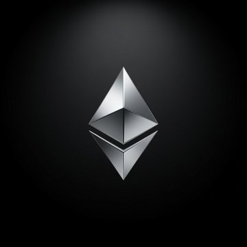 The Ethereum logo (ETH) is displayed against a dark background, symbolizing the cryptocurrency discussed in the post about a long-term whale holder capitulating and selling 5,000 ETH at a significant loss of $13.28M.