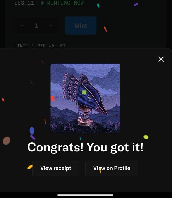 The image shows a mobile app display with an illustration of a peacock feather head and two wings, along with a "congrats! you got it" message below that congratulates the user on their success in completing a challenging task or level within the game. The background reveals a colorful celebration happening around the peacock, signifying its victory over a formidable opponent. The user may have reached a milestone, unlocked a new feature, or achieved an impressive score by successfully overcoming a tricky obstacle in the game.